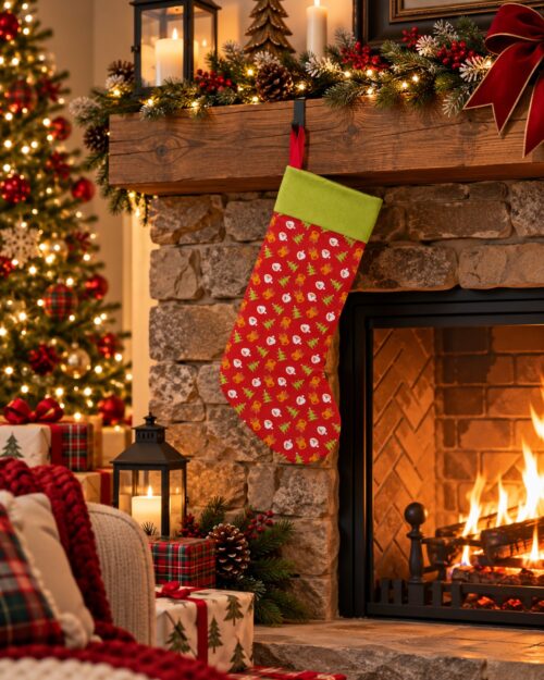 Santa-Reindeers-Christmas-Stocking-Red_Green-CST017
