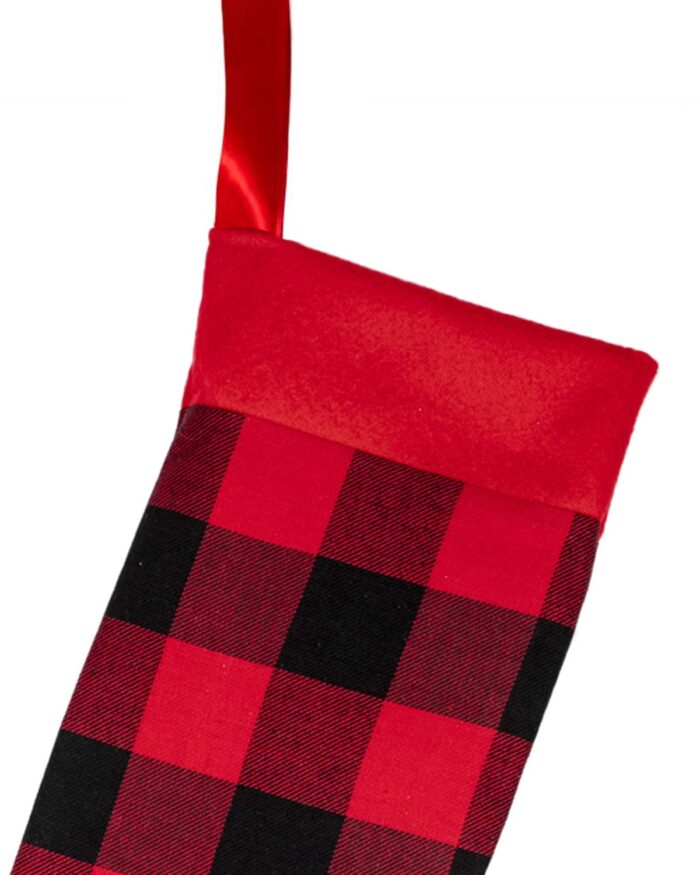 Christmas Stocking Red Tartan