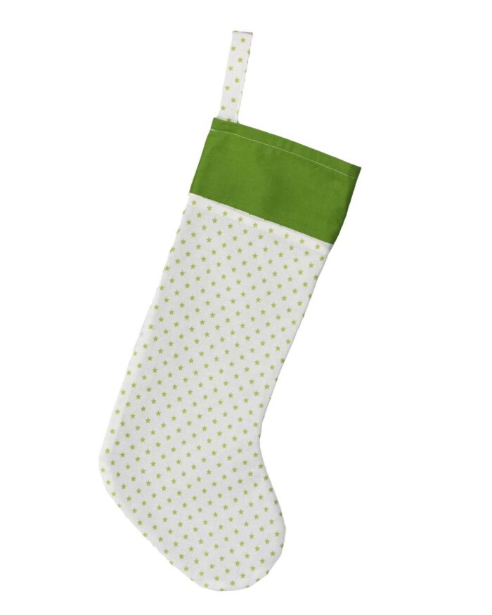 Christmas Stocking Stars Green