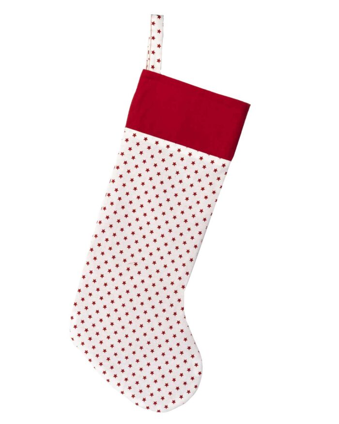 Christmas Stocking Stars Red