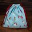 Christmas Gift Bag Snowmen Blue