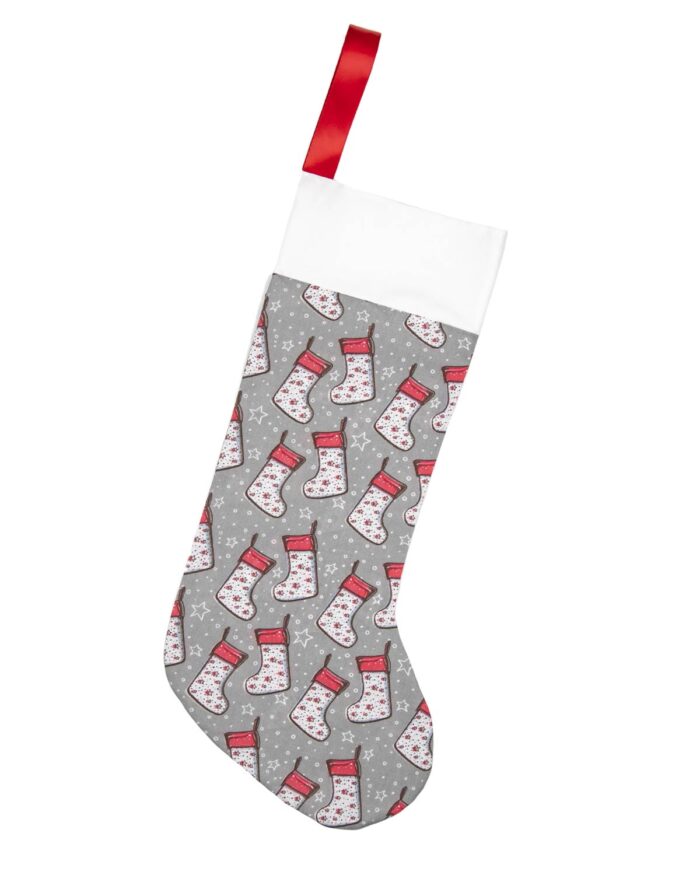 Christmas Stocking Design Grey