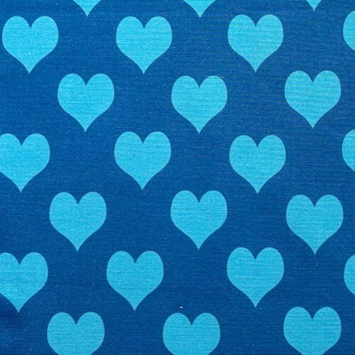 Blue Hearts Design Cushion