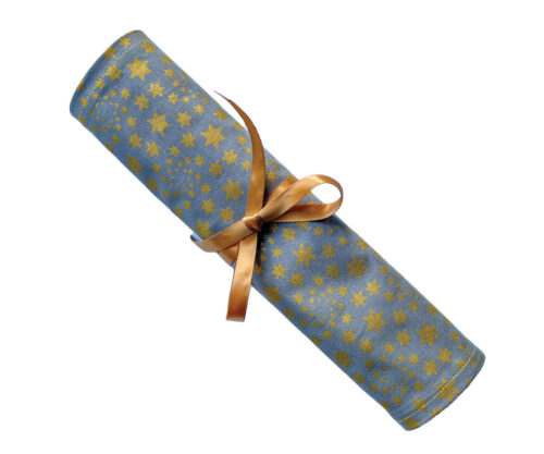 Handmade Christmas Napkins Stars Gold-Set of 6
