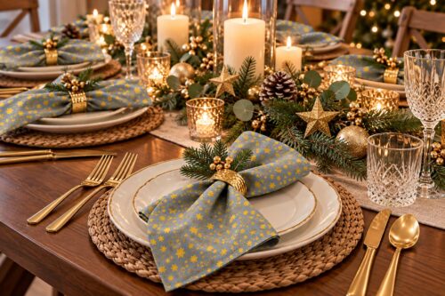 Christmas-Napkins-Gold-Stars