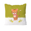 Cute Tiger Cushion Green