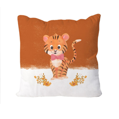 Cute Little Tiger Cushion Orange