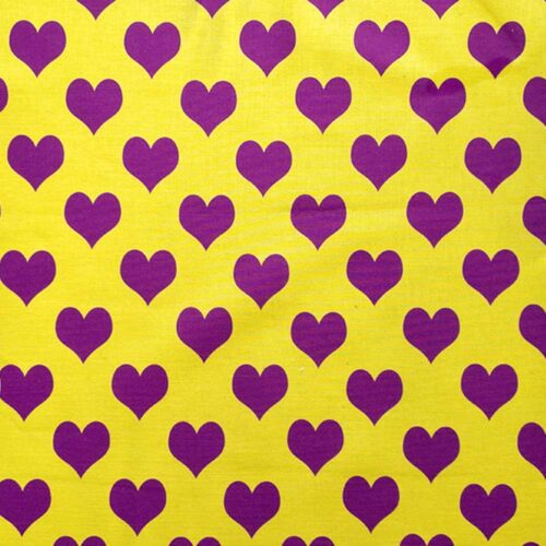 Purple Hearts Design Cushion