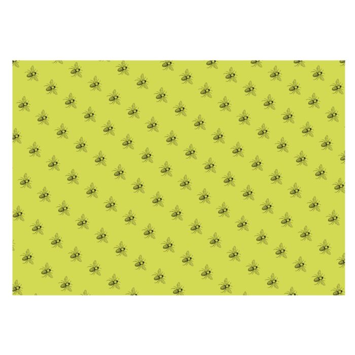 Bees Gift Wrap Green