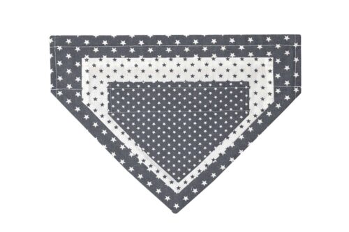 Dog Bandana Stars Grey