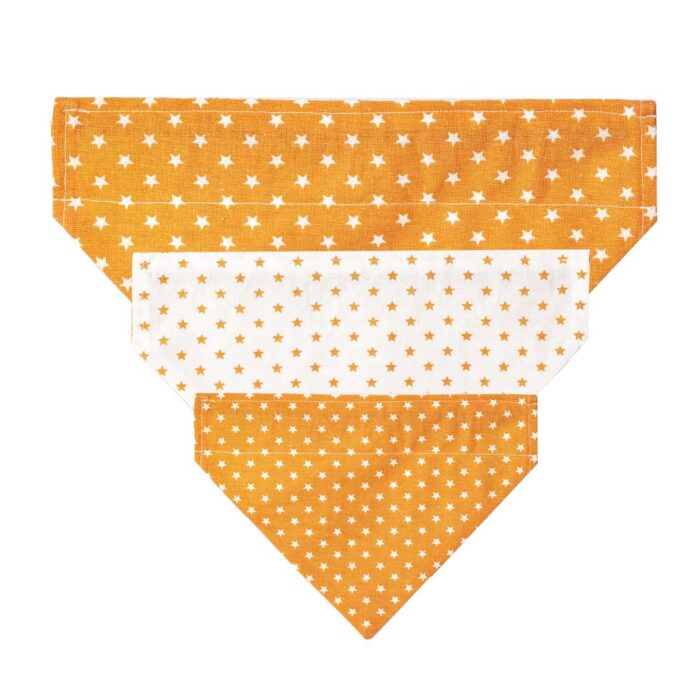 Dog Bandana Stars Orange