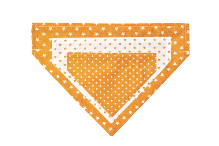 Dog Bandana Stars Orange