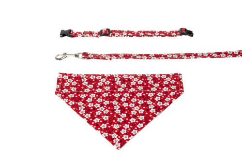 Dogs Gift Set Red Floral