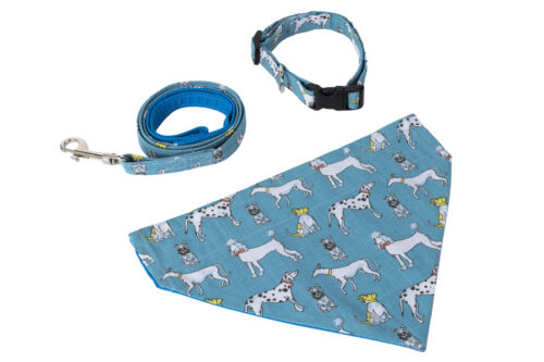 Dogs Gift Set 3 Pieces Blue
