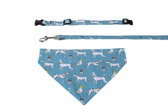 Dogs Gift Set 3 Pieces Blue