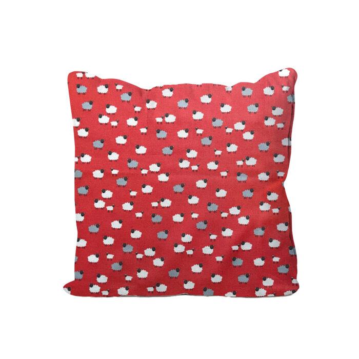 Mini Cushion Sheep Red