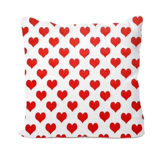 Red Heart Design Cushion