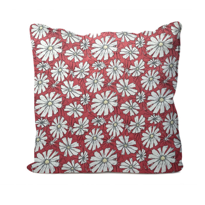 Daisy Flower Cushion Pink