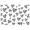 Hearts Gift Wrap White