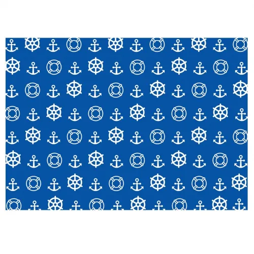 Nautical Gift Wrap White