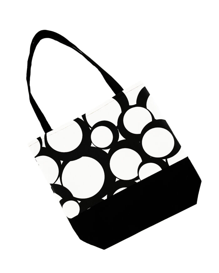 Tote Bag Circles Black