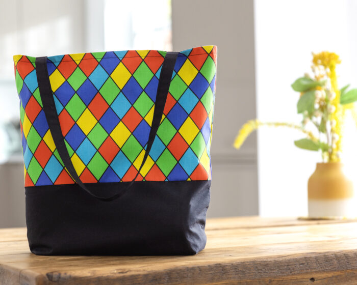 Tote Bag Triangles Multicoloured