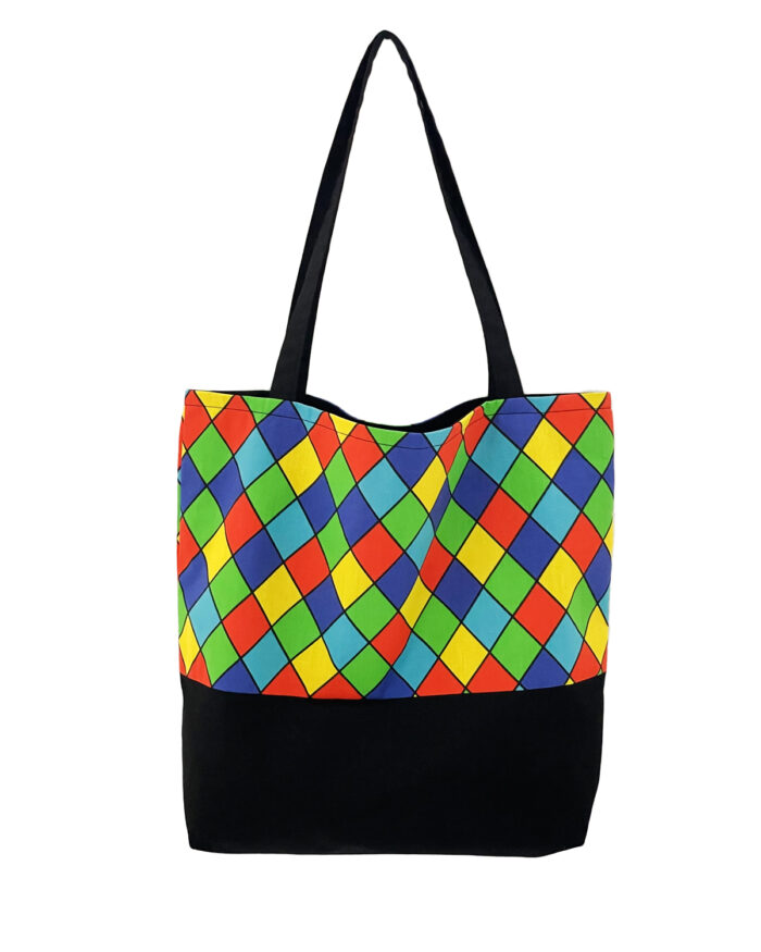 Tote Bag Triangles Multicoloured