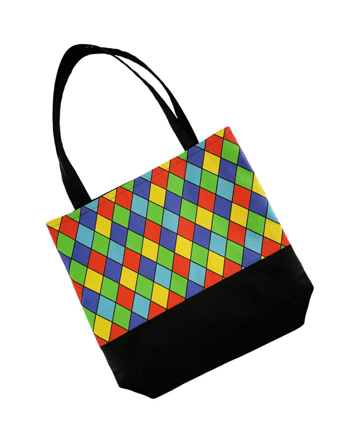 Tote Bag Triangles Multicoloured