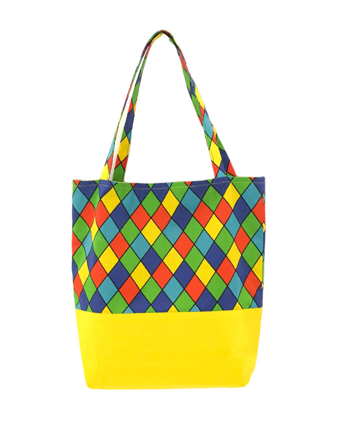 Tote Bag Triangles Yellow
