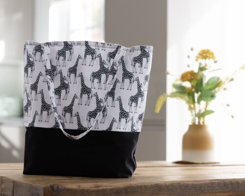 Tote Bag Giraffe Design
