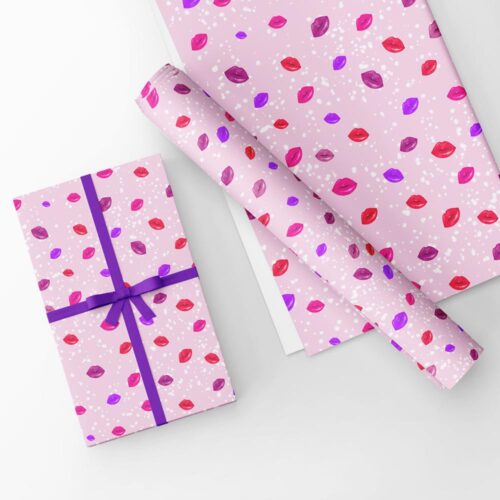 Lips Design Gift Wrap