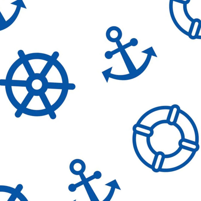 Nautical Gift Wrap White