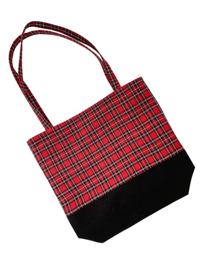 Tote Bag Red Tartan