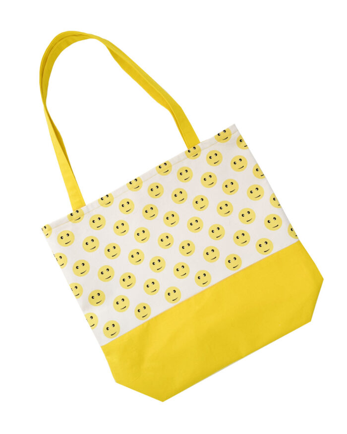 Tote Bag Yellow Faces