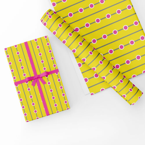 Pinks Dots Gift Wrap