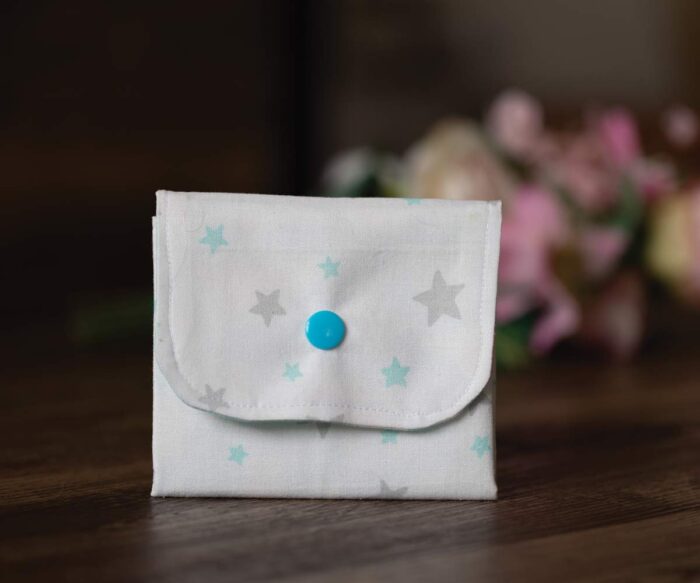 Coin Purse Blue Star Design