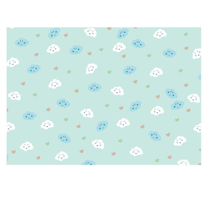 Blue Clouds Gift Wrap