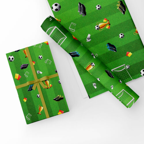 Football Design Gift Wrap