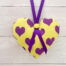 Hanging Heart Purple Hearts