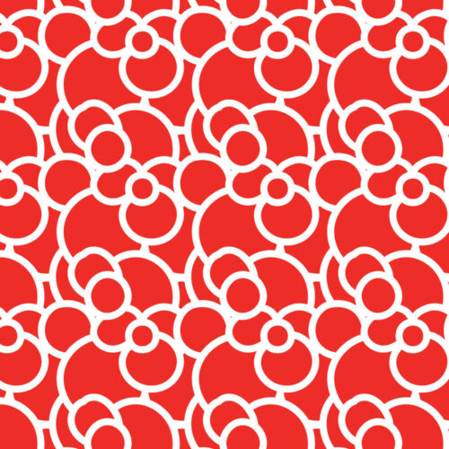 Bubbles Gift Wrap Red