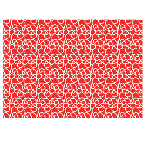 Bubbles Gift Wrap Red