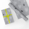 Grey Hearts Gift Wrap