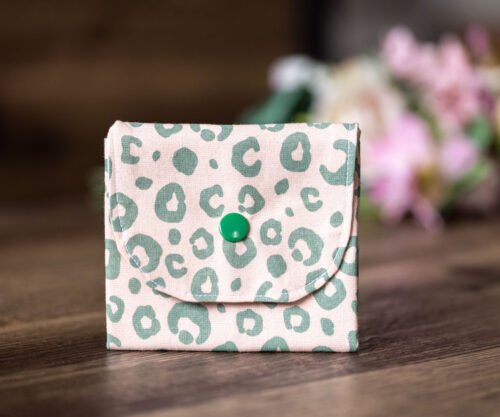 Coin Purse Green Abstract