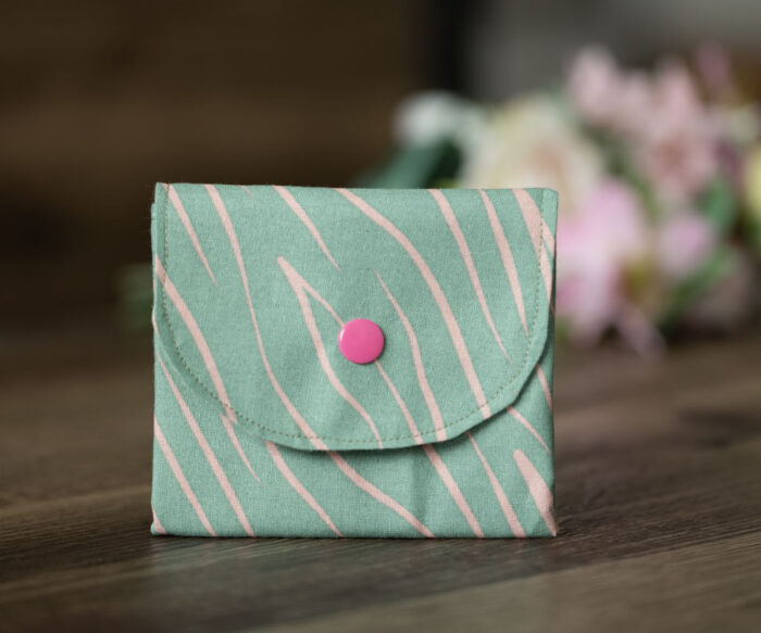 Coin Purse Pink Line
