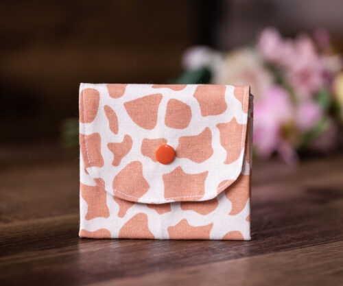 Coin Purse Cream Abstract