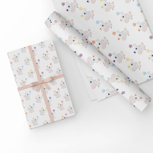 Elephant Design Gift Wrap