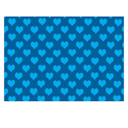 Blue Hearts Gift Wrap