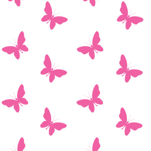 Butterfly Gift Wrap White