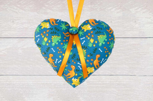 Dinosaur Design Hanging Heart