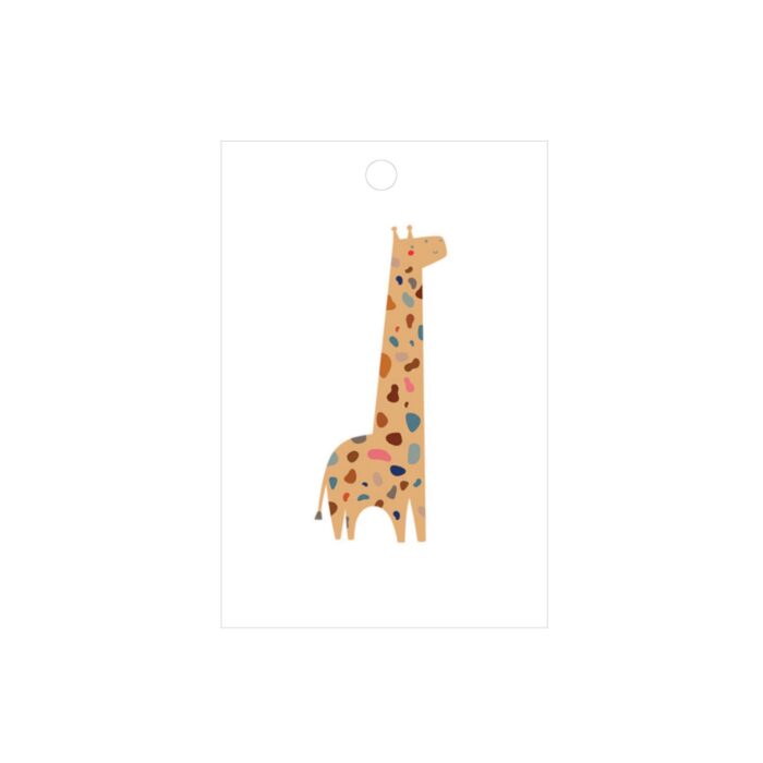Giraffe Gift Wrap White